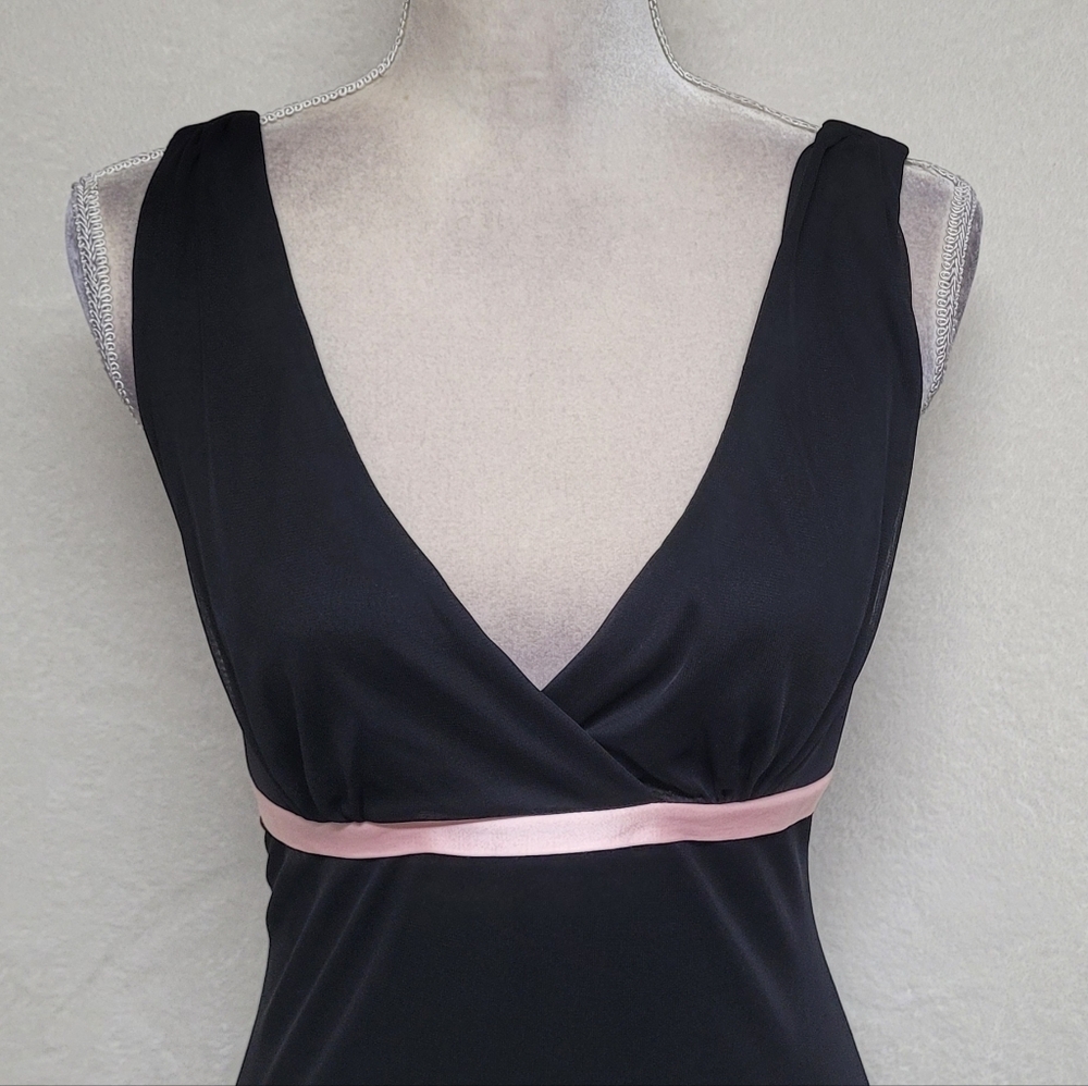 Whimsigoth Vintage 90s Ruby Rox Black Sequin Butterfly Asymmetric Mini Dress L - Picture 3 of 11